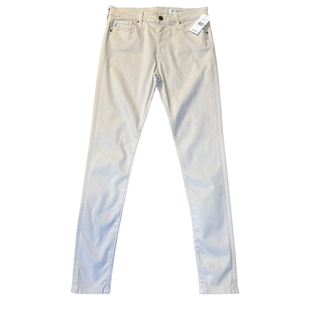 AG‎ Adriano Goldschmied Farrah High Rise Skinny Jeans Beige Women's 4 27R NEW
